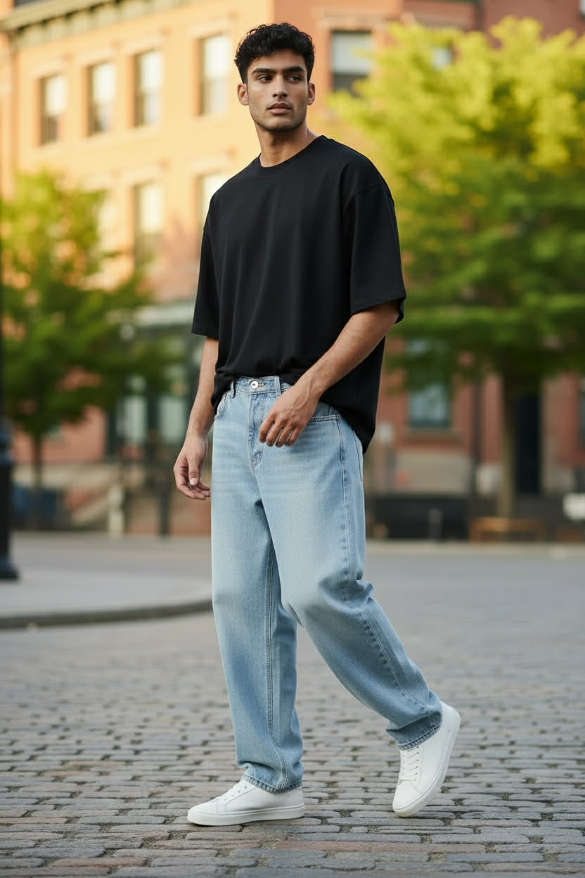 JEANS BALLOON MADE IN ITALY