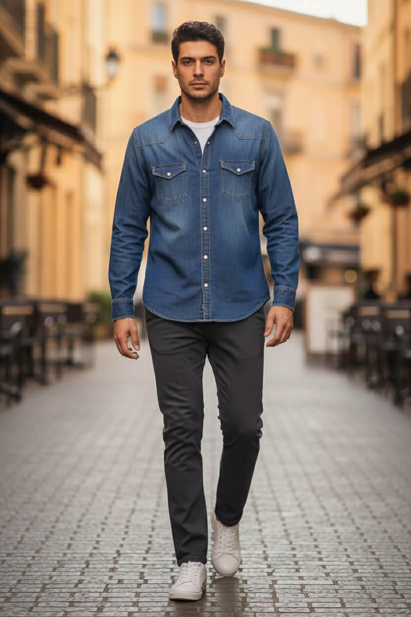 CAMICIA DI JEANS MADE IN ITALY